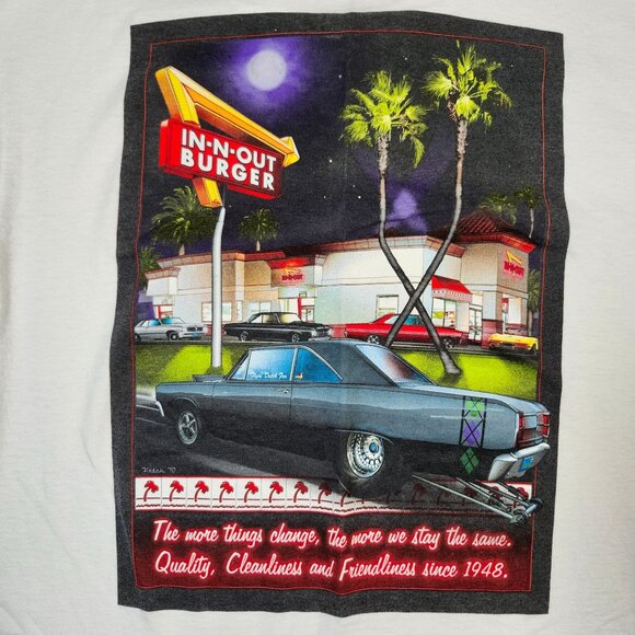 2011 In N Out Burger Stayin The Same White T-Shirt Large - Picture 2 of 13